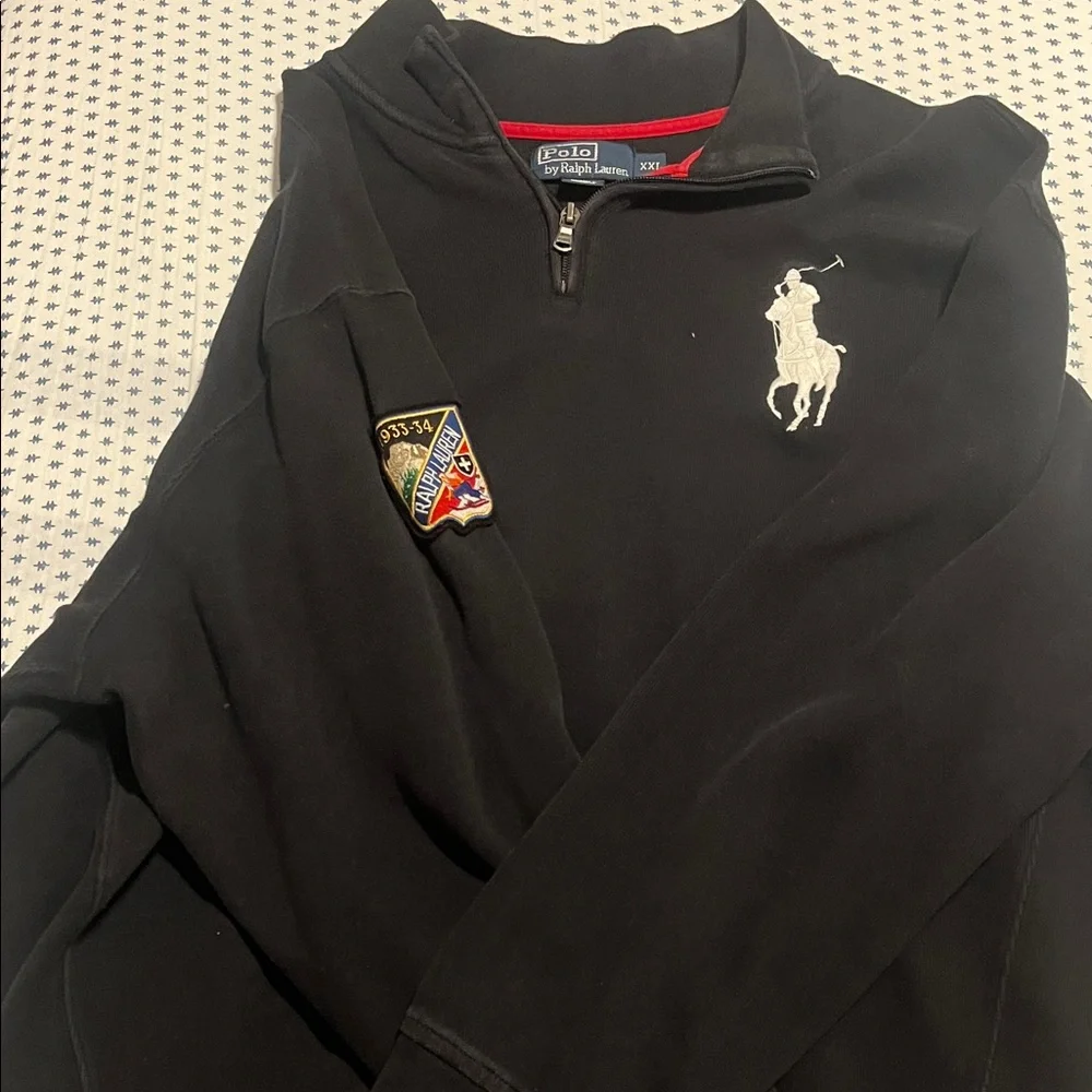 Polo by Ralph Lauren Black Zip Up Sweater - Picture 1 of 1